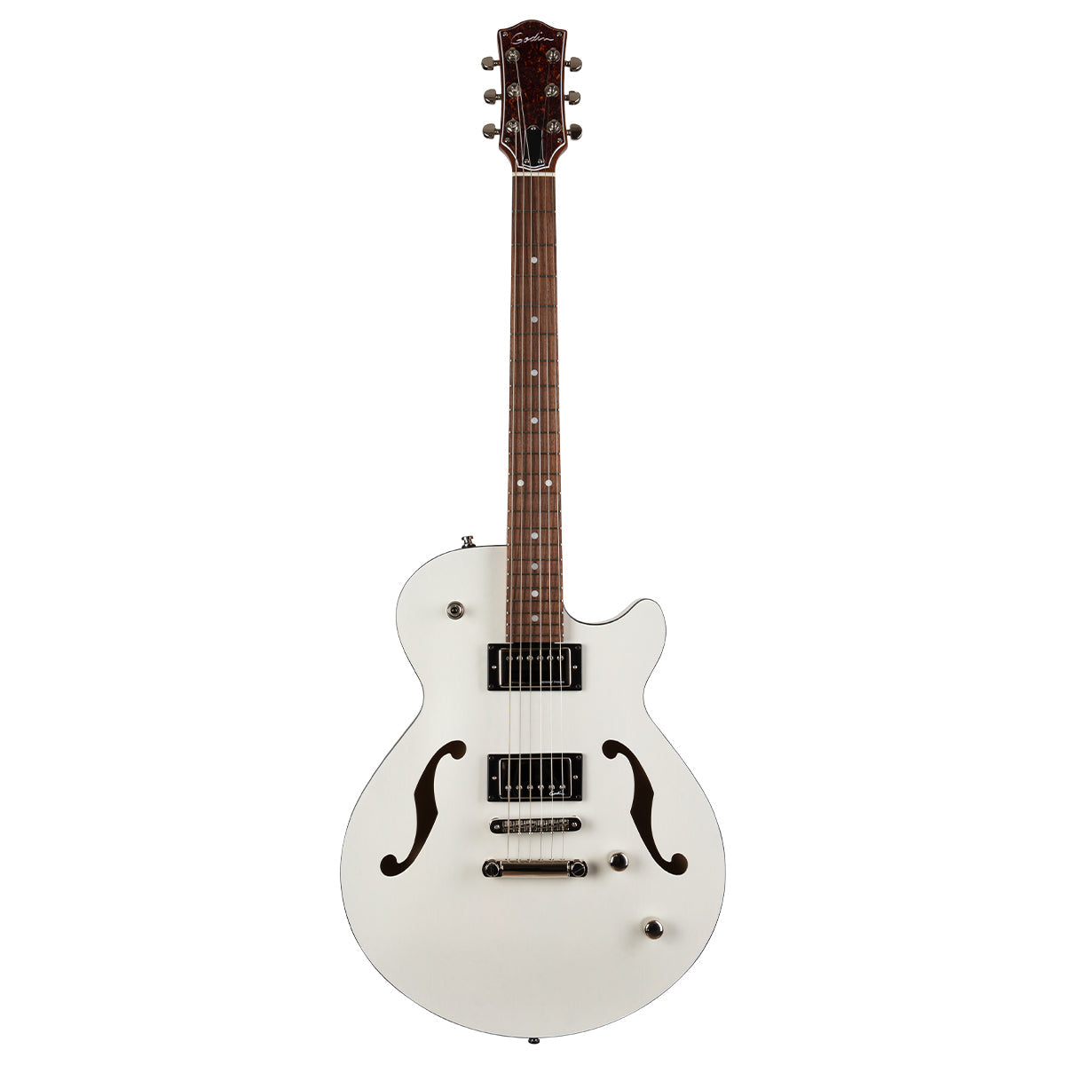 Godin Montreal Premiere HT Semi-Acoustic Guitar ~ Trans White, Electric Guitar for sale at Richards Guitars.