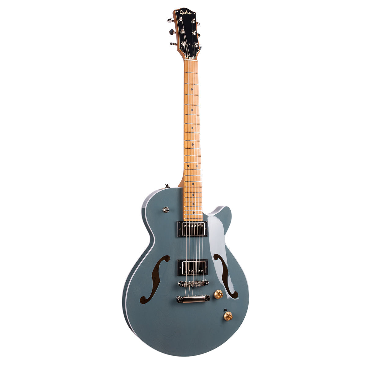 Godin Montreal Premiere Pro Semi-Acoustic Guitar ~ Aztek Blue, Electric Guitar for sale at Richards Guitars.