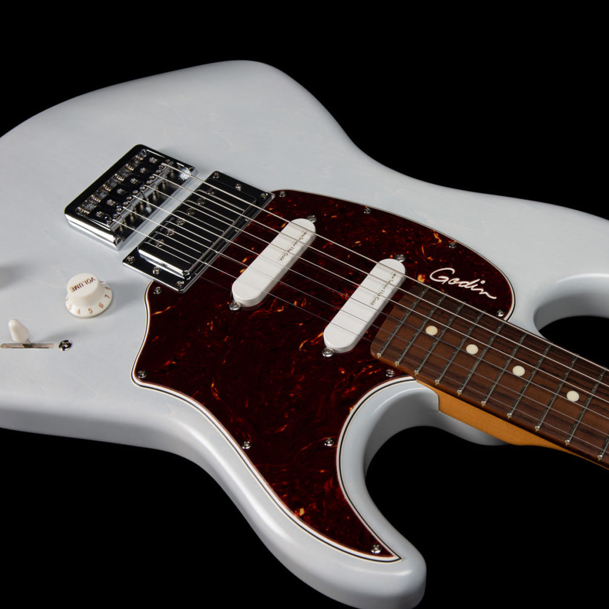 Godin Session RHT Pro Electric Guitar ~ Carbon White, Electric Guitar for sale at Richards Guitars.