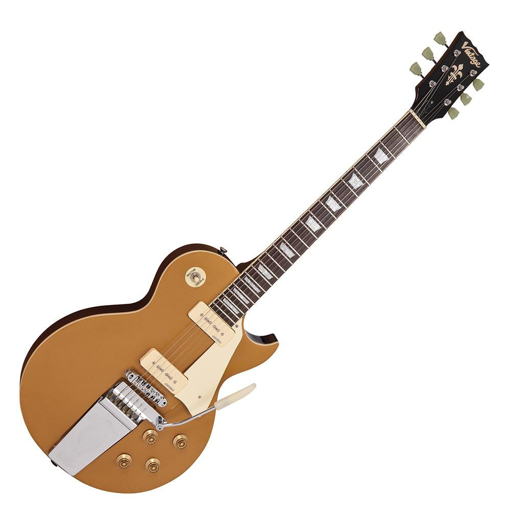 Vintage V100 Midge Ure Signature ~ Gold Top, electric guitar for sale at Richards Guitars.