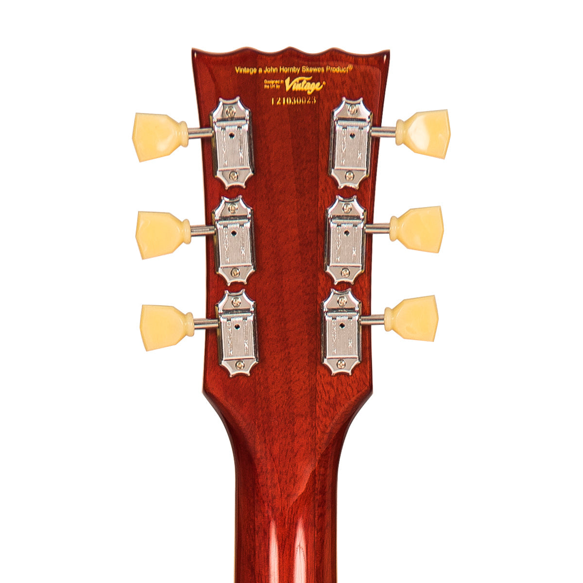 Vintage V100AFD ReIssued Electric Guitar ~ Flamed Amber, Electric Guitar for sale at Richards Guitars.