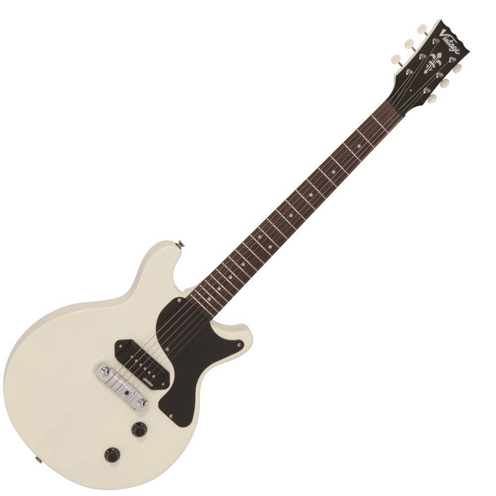 Vintage V130 ReIssued Electric Guitar ~ Vintage White, Electric Guitar for sale at Richards Guitars.