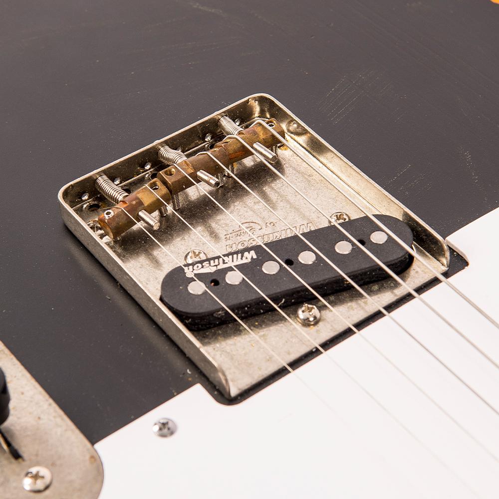 Vintage V59 ICON Electric Guitar ~ Distressed Black, Electric Guitar for sale at Richards Guitars.
