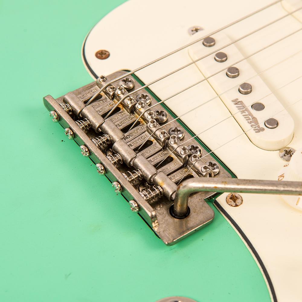 Vintage V6 ICON Electric Guitar ~ Distressed Ventura Green, Electric Guitar for sale at Richards Guitars.