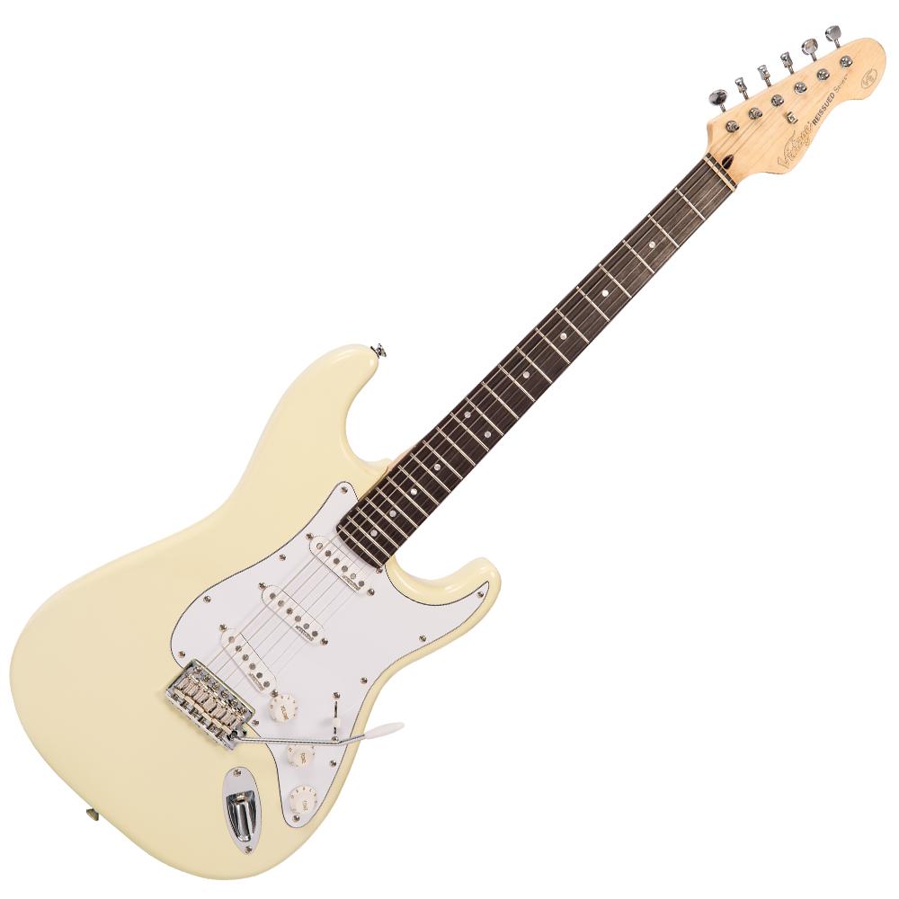 Vintage V6 ReIssued Electric Guitar ~ Vintage White, Electric Guitar for sale at Richards Guitars.