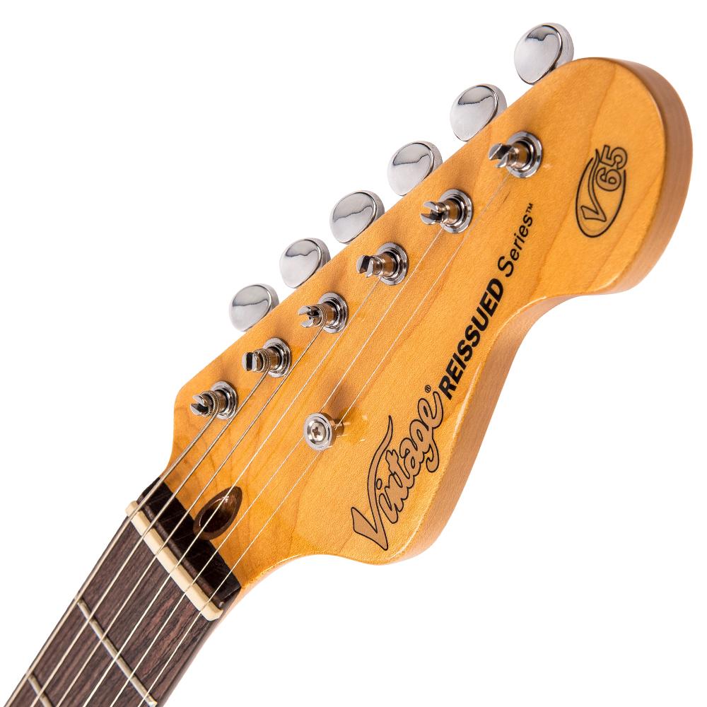 Vintage V65 ReIssued Hard Tail Electric Guitar ~ Blonde, Electric Guitar for sale at Richards Guitars.