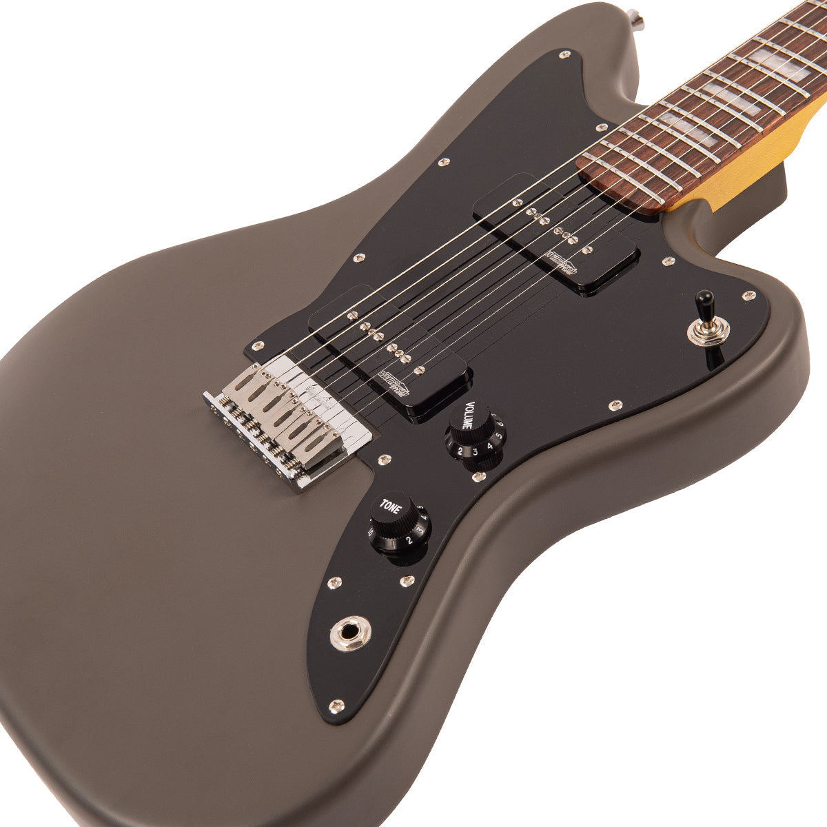 Vintage V65H ReIssued Hard Tail Electric Guitar ~ Satin Grey, Electric Guitar for sale at Richards Guitars.