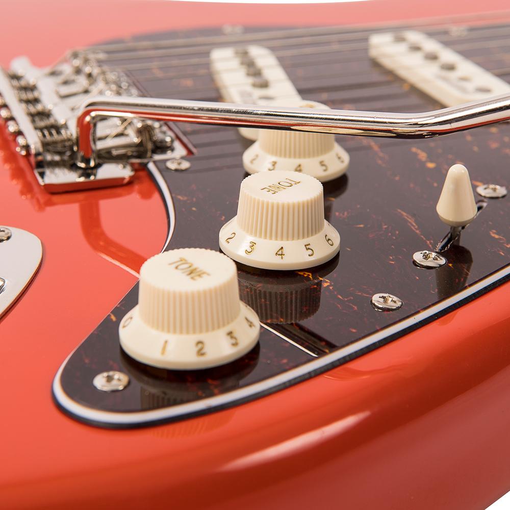 Vintage V6M ReIssued Electric Guitar ~ Firenza Red, Electric Guitar for sale at Richards Guitars.