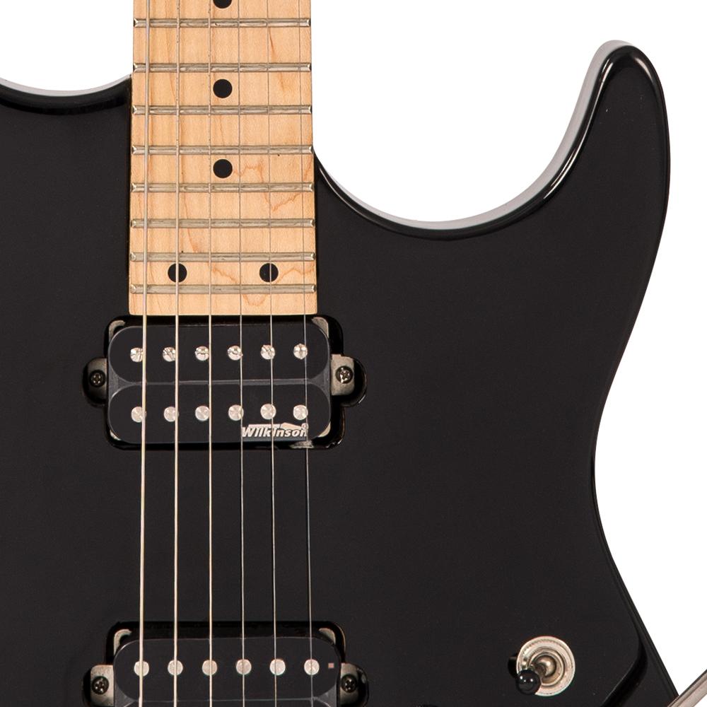 Vintage V6M24 ReIssued Electric Guitar ~ Boulevard Black, Electric Guitar for sale at Richards Guitars.