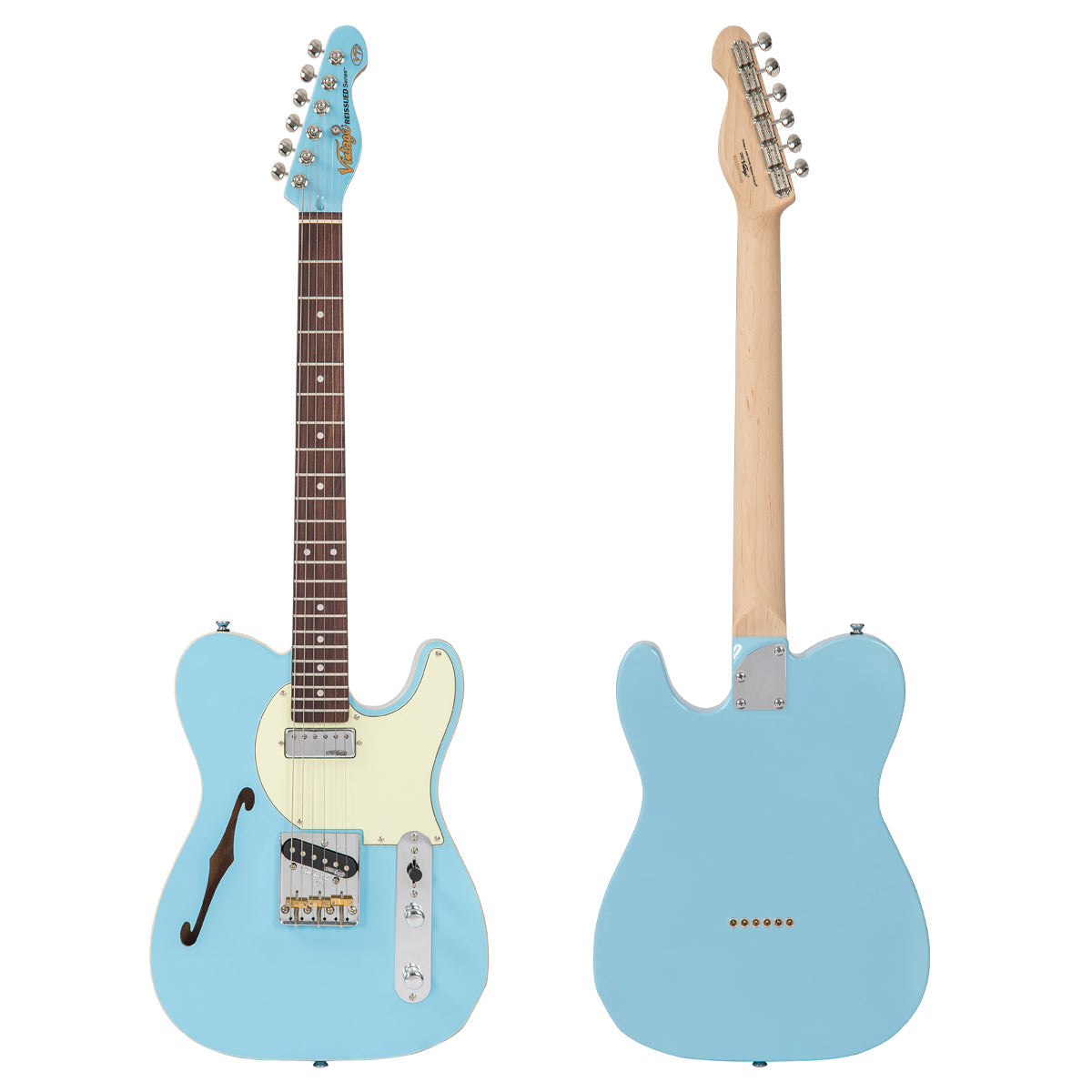 Vintage V72 ReIssued Electric Guitar ~ Laguna Blue, Electric Guitar for sale at Richards Guitars.