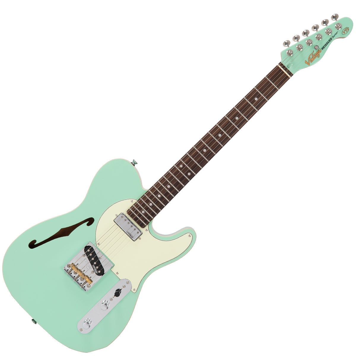 Vintage V72 ReIssued Electric Guitar ~ Ventura Green, Electric Guitar for sale at Richards Guitars.