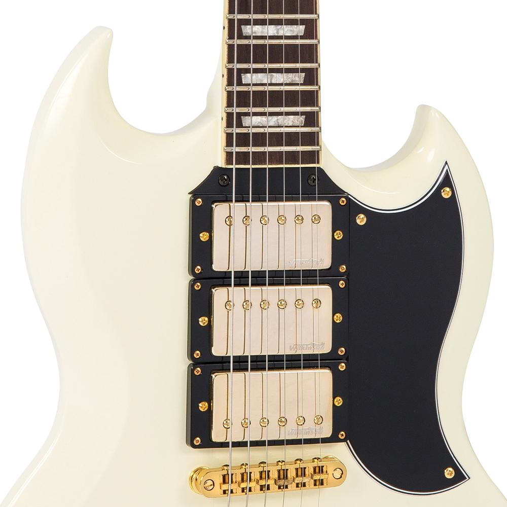 Vintage VS63 ReIssued Electric Guitar ~ Vintage White, electric guitar for sale at Richards Guitars.
