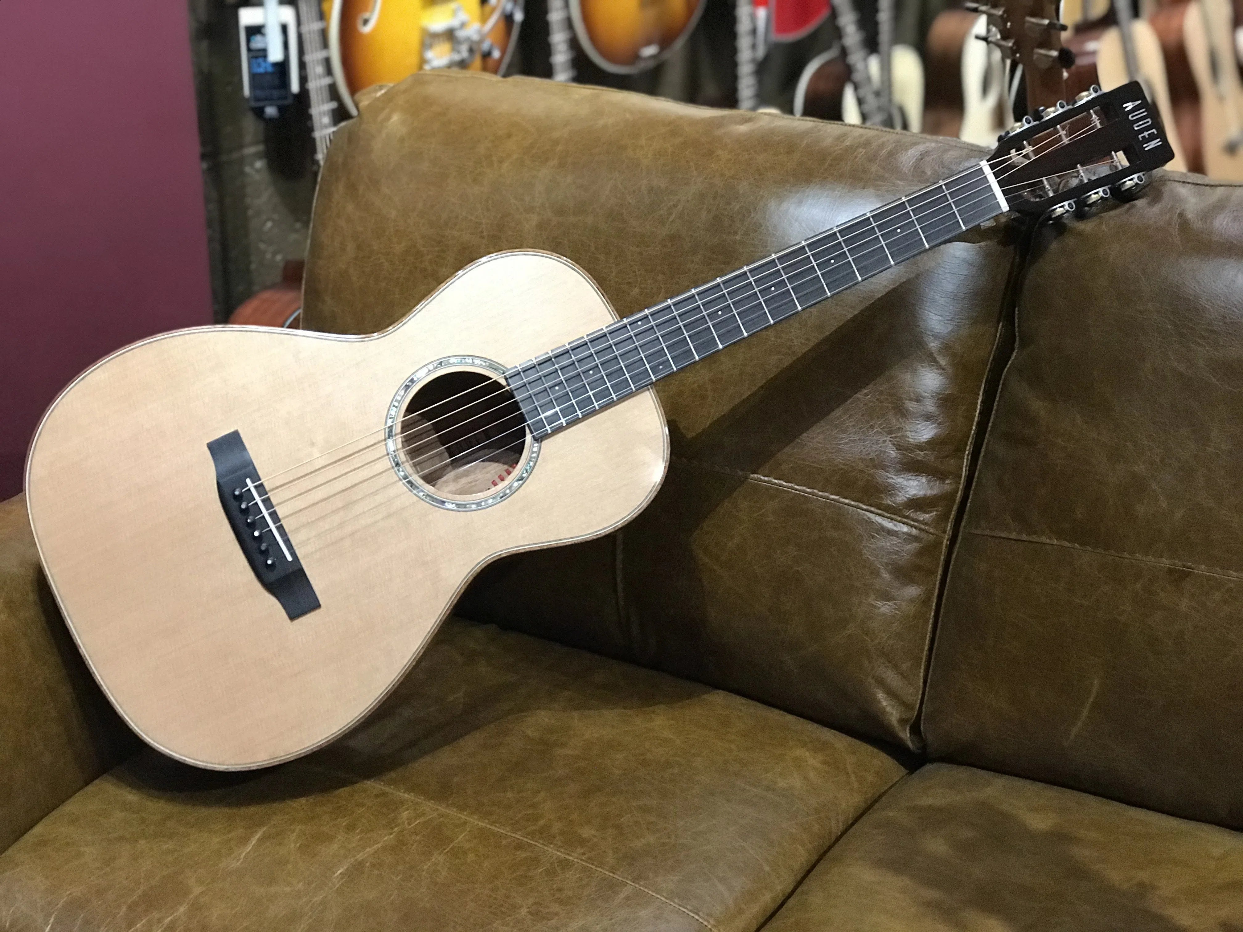 AUDEN MAHOGANY SERIES – EMILY ROSE CEDAR FULL BODY, Electro Acoustic Guitar for sale at Richards Guitars.