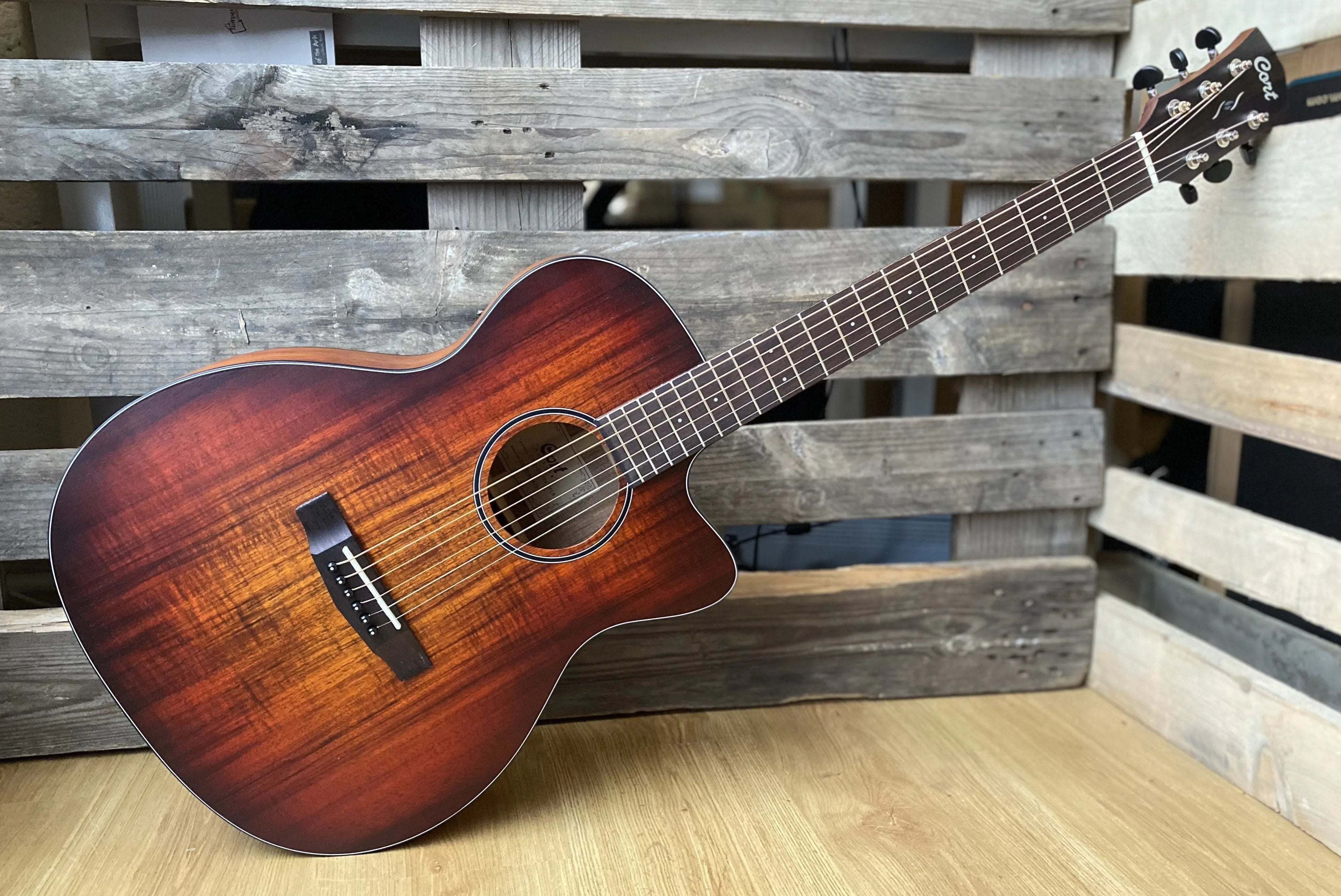 Cort Core-OC Blackwood All Solid Wood Electro Acoustic Guitar, Electro Acoustic Guitar for sale at Richards Guitars.