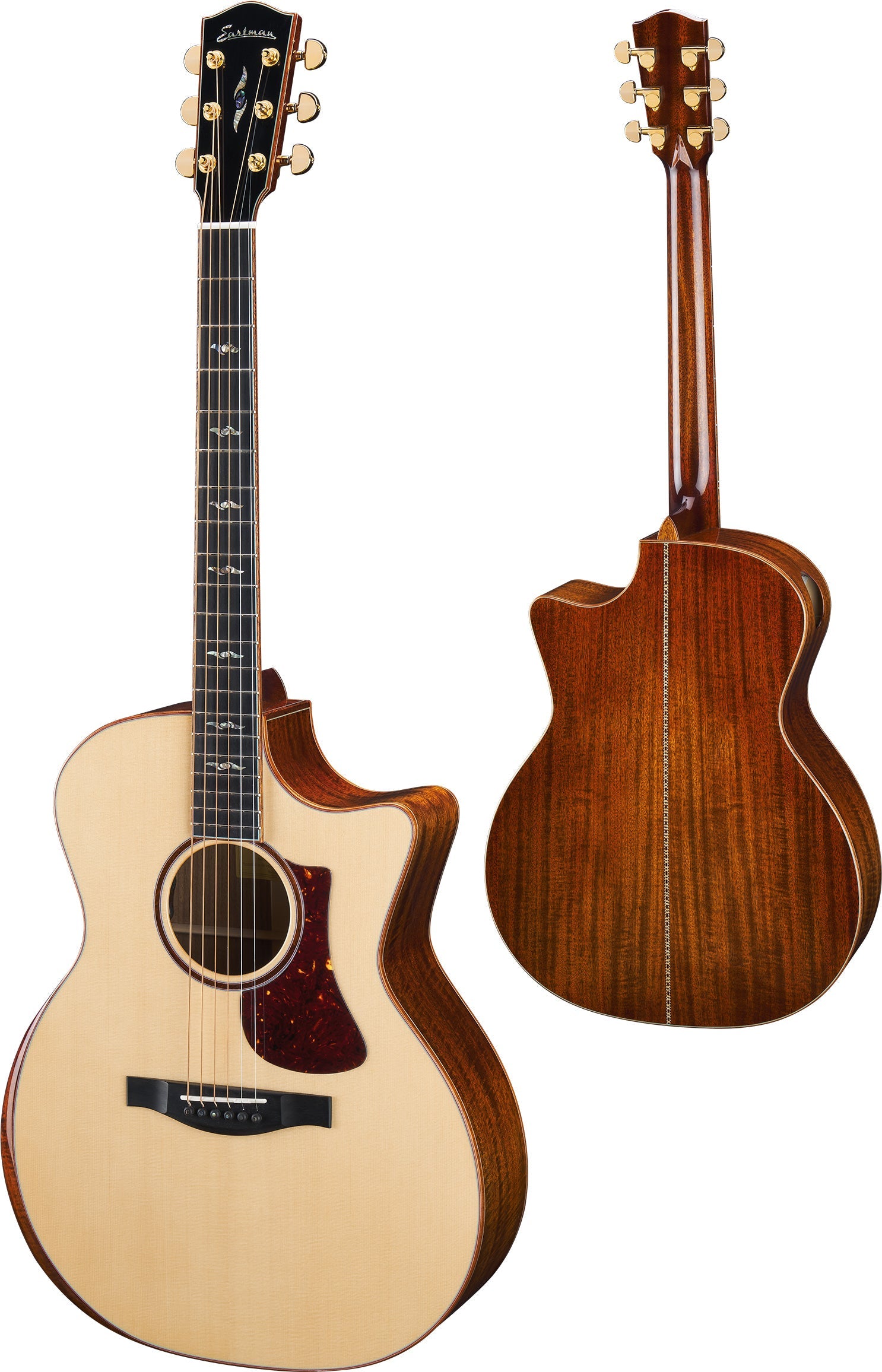 Eastman AC522CE Natural Grand Auditorium w/ cutaway, Electro Acoustic Guitar for sale at Richards Guitars.