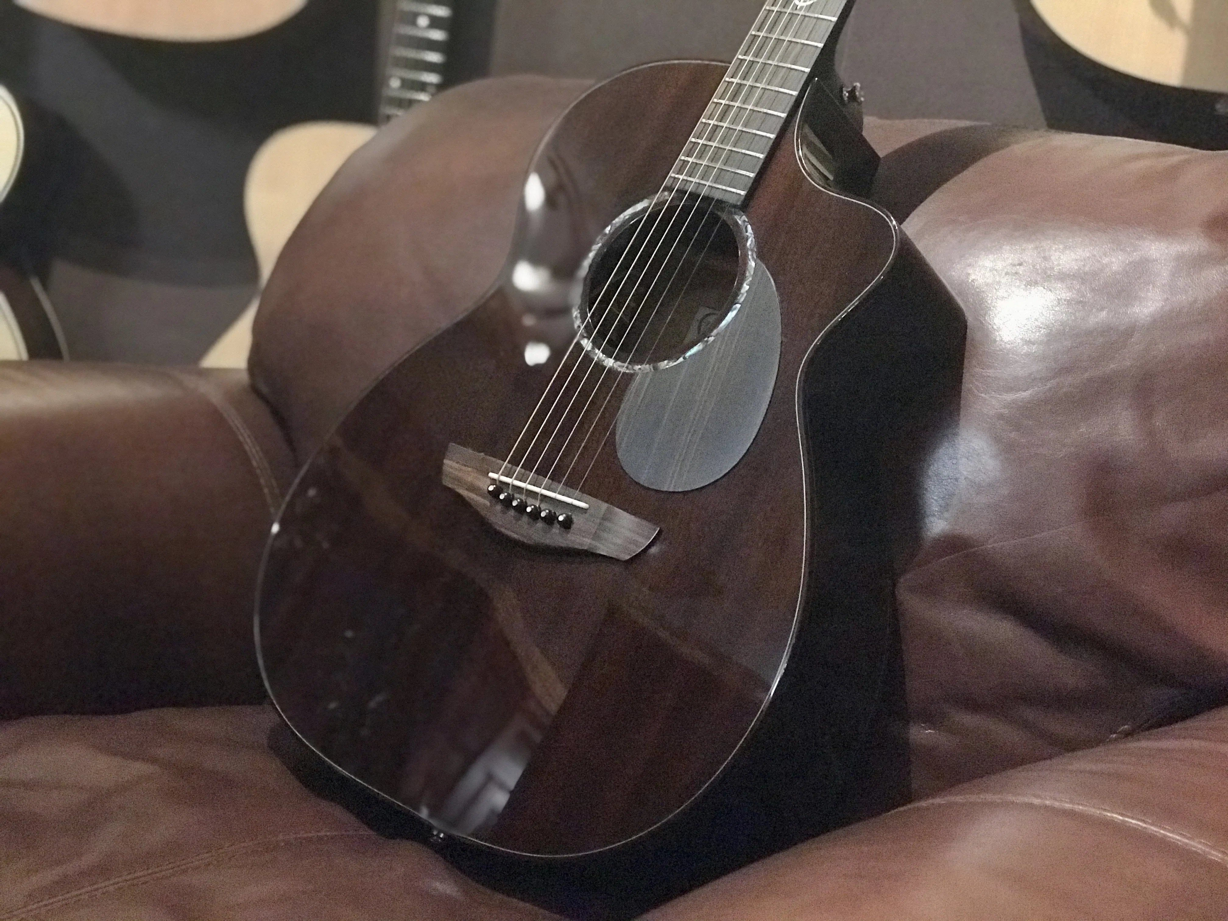 Faith PJE FG5HCE Earth Dark Roast Legacy, Electro Acoustic Guitar for sale at Richards Guitars.