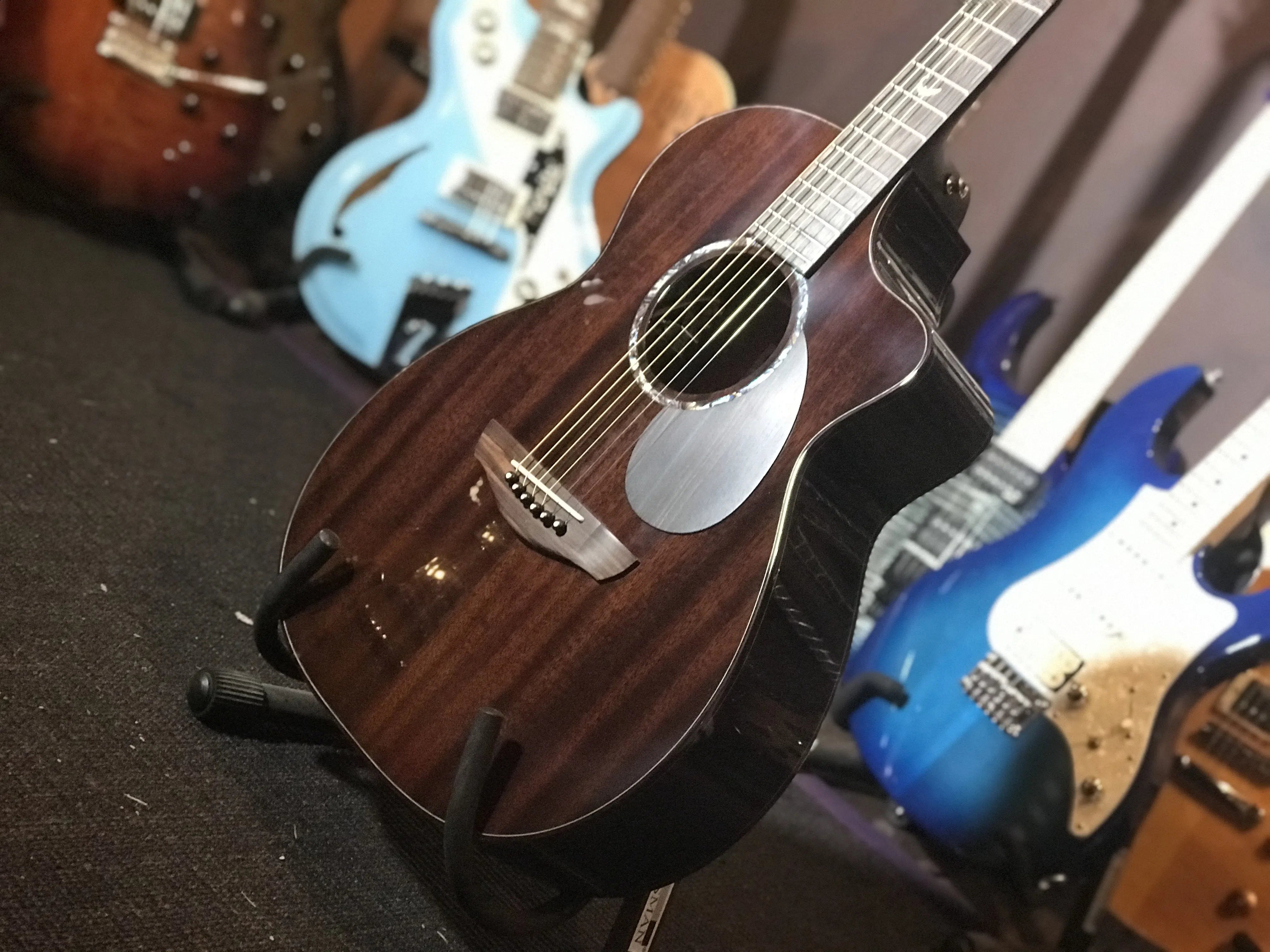 Faith PJE FG5HCE Earth Dark Roast Legacy, Electro Acoustic Guitar for sale at Richards Guitars.