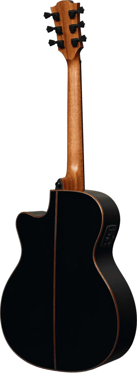 LAG TRAMONTANE 118 T118ACE-BLK AUDITORIUM CUTAWAY ELECTRO BLACK, Electro Acoustic Guitar for sale at Richards Guitars.