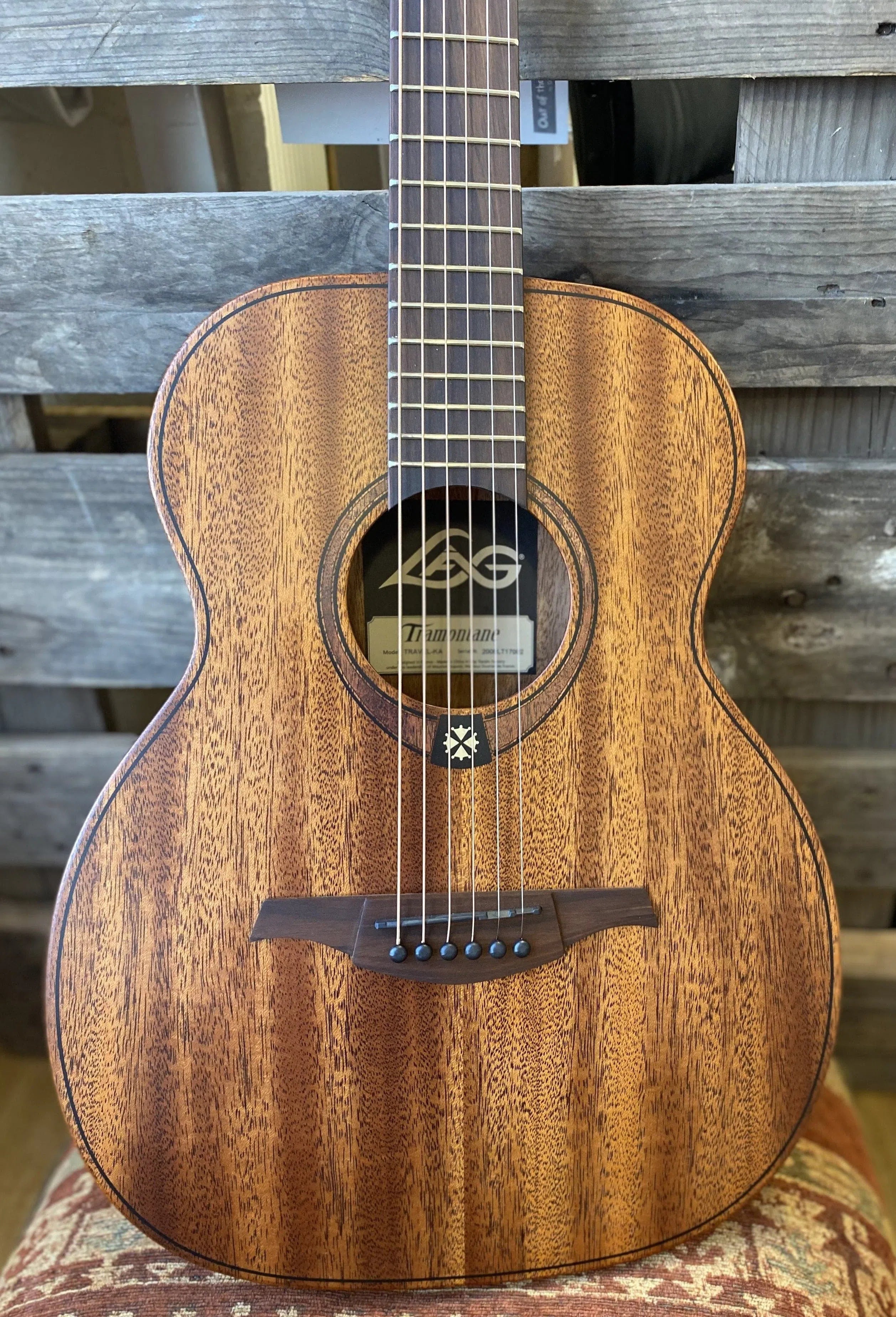 LAG TRAVEL STANDARD TRAVEL-KAE TRAVEL KHAYA ELECTRO, Electro Acoustic Guitar for sale at Richards Guitars.