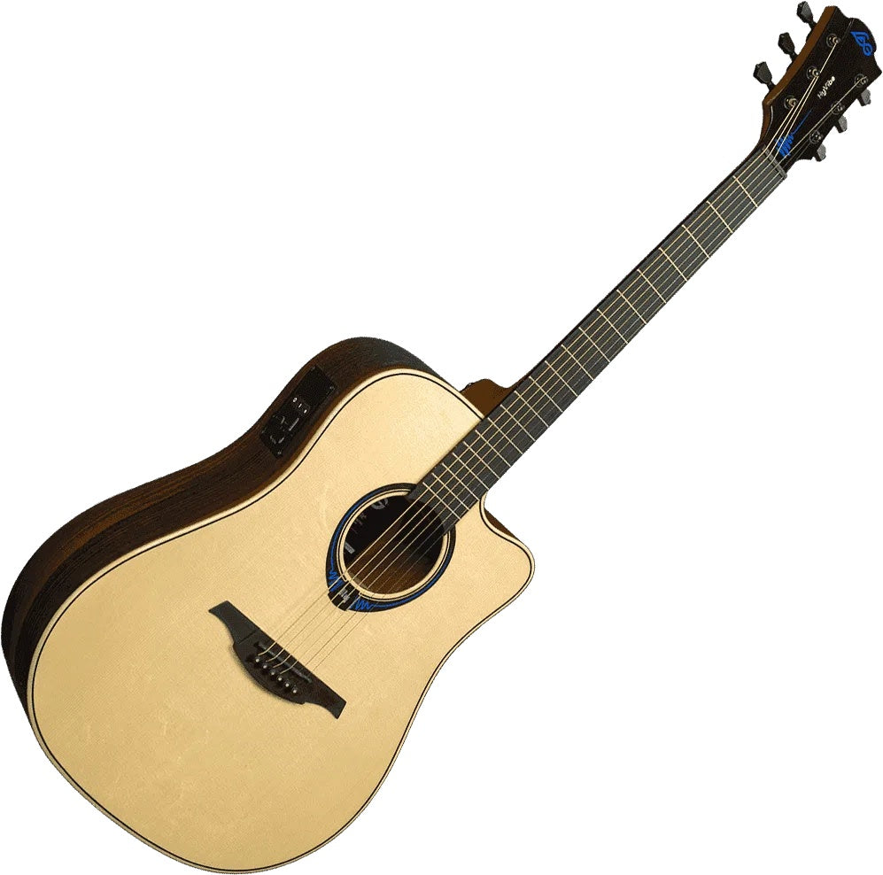 Lag HYVIBE 30 THV30DCE  CUTAWAY, GLOSSY, CASE, Electro Acoustic Guitar for sale at Richards Guitars.