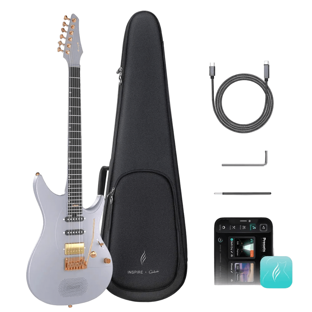 Enya Inspire Electric Smart Guitar Midnight Grey - Richards Guitars Of Stratford Upon Avon