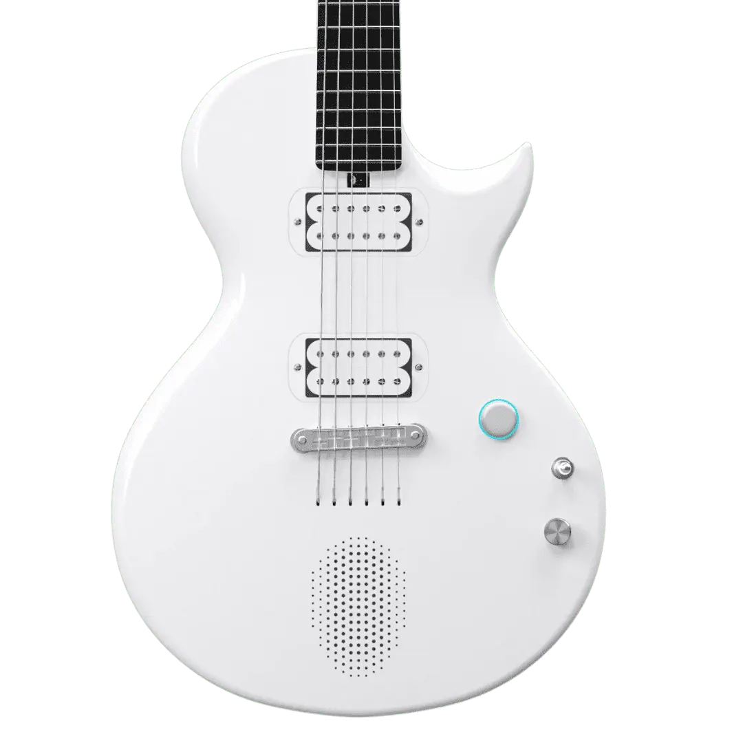 Enya Nova Go Sonic White Electric Guitar Guitar with case and Enya Nova Go Sonic White Electric Guitar Guitar with case and