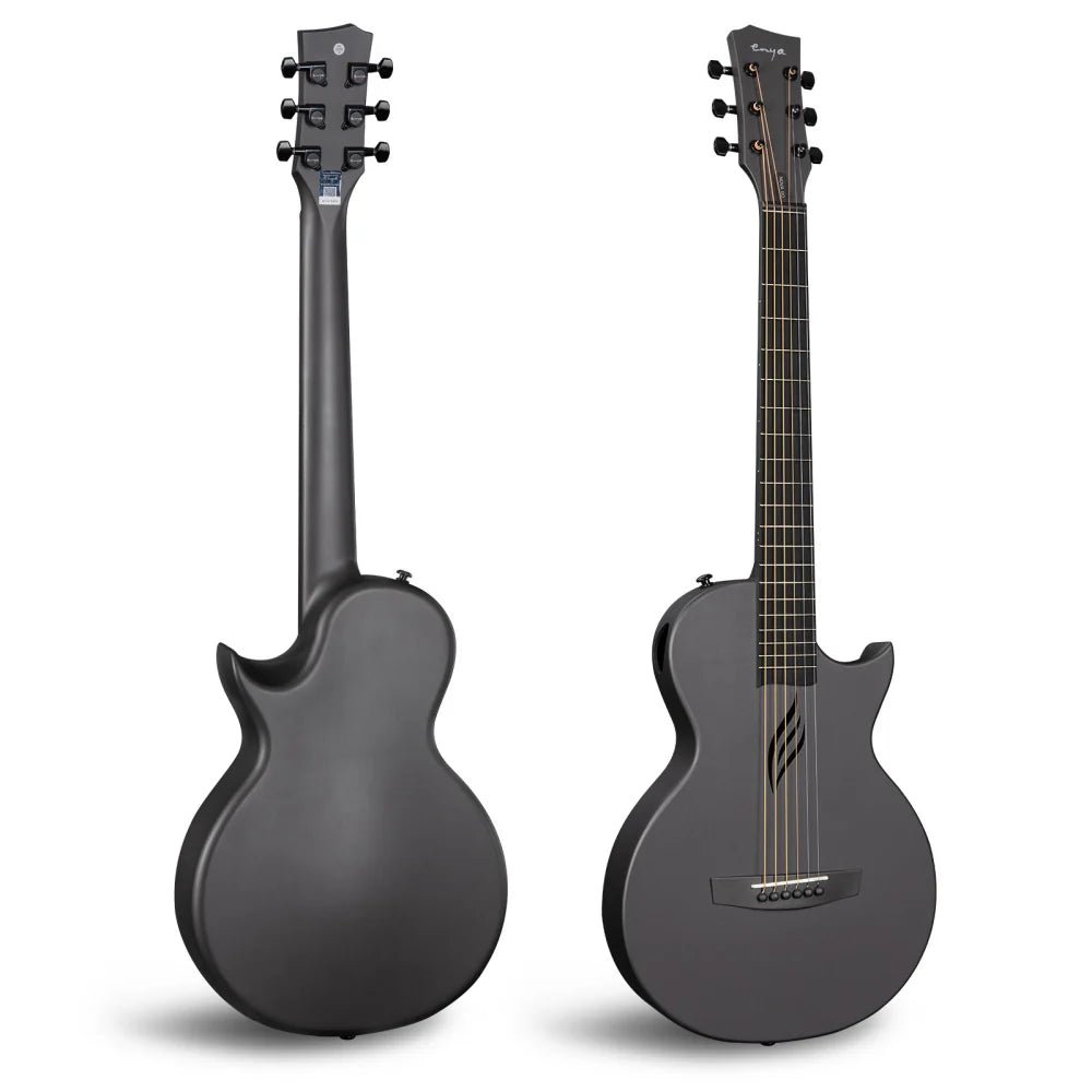 Enya Nova GO SP1 - BK Black Nova Go Carbo fibre electro guitar with Bluetooth - Richards Guitars Of Stratford Upon Avon