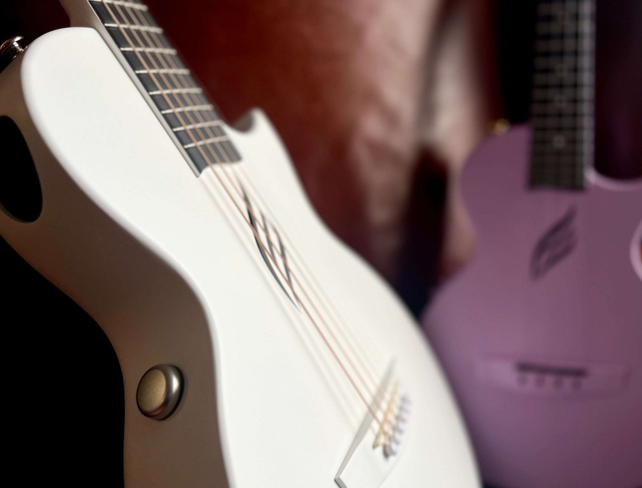Enya Nova GO SP1 - WH White Nova Go Carbo fibre electro guitar with Bluetooth - Richards Guitars Of Stratford Upon Avon