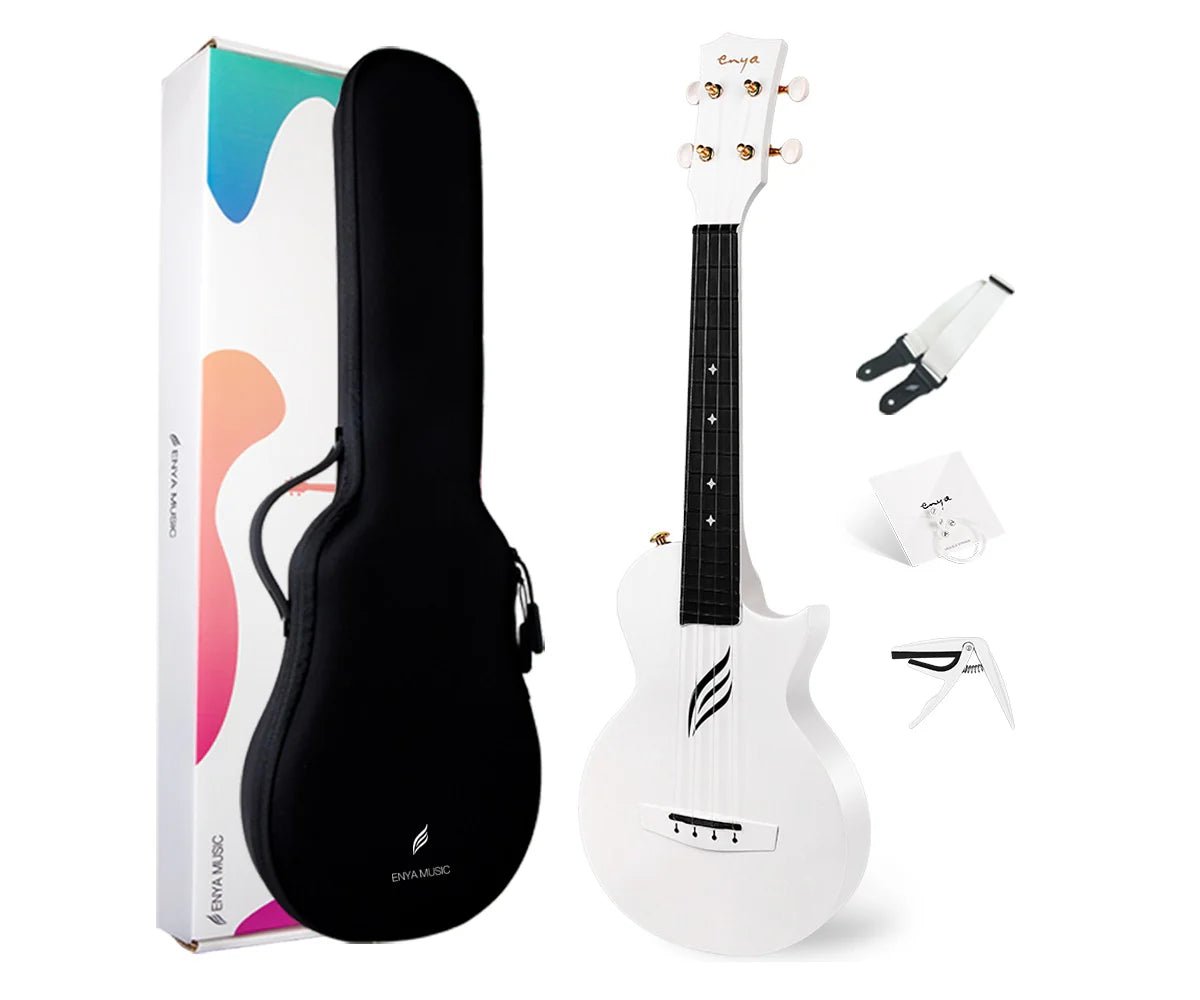 Enya Nova U Concert White - Richards Guitars Of Stratford Upon Avon