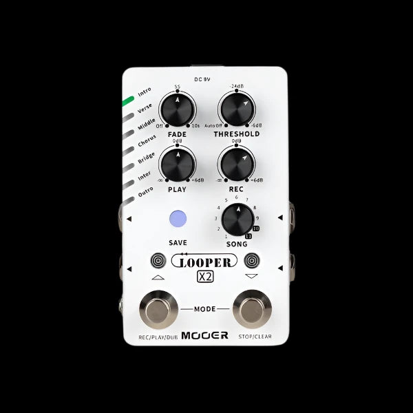 MOOER LOOPER X2 STEREO LOOPER PEDAL (M727), Pedal for sale at Richards Guitars.