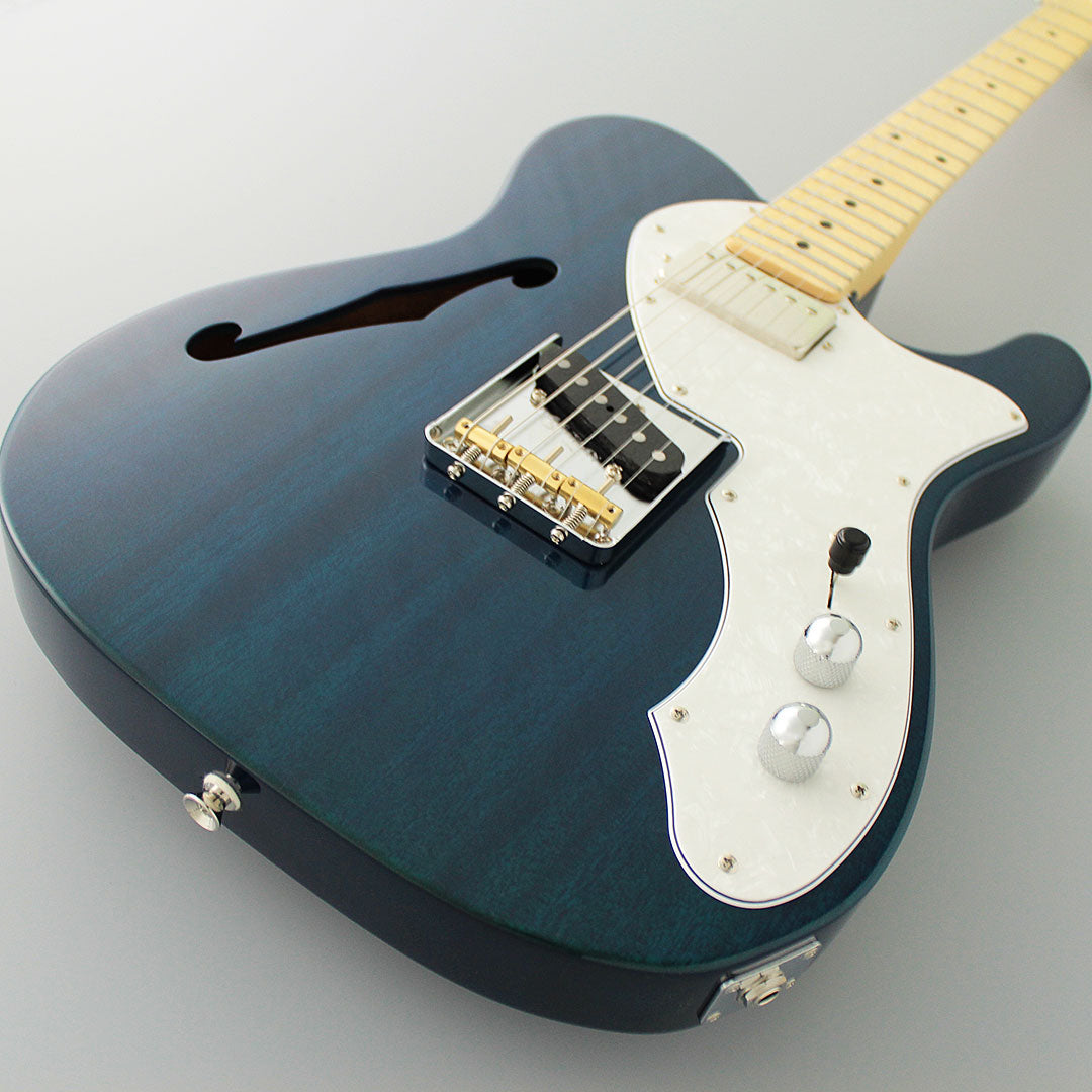 FGN Guitars Neoclassic TE 110M Mahogany Thinline HSTrans Blue, Electric Guitar for sale at Richards Guitars.