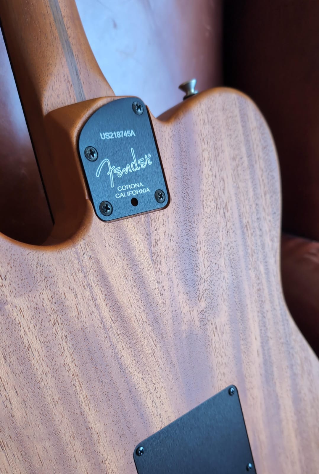 Fender USA Acoustasonic Telecaster - Shell Pink (Used) - Richards Guitars Of Stratford Upon Avon