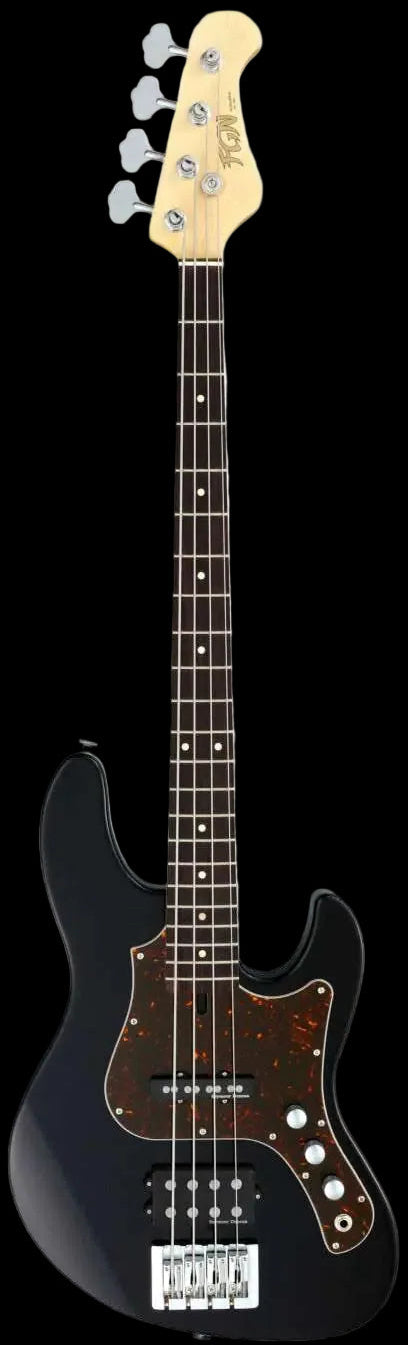 FGN Bass Guitar J Standard Mighty Jazz JMJ2ALR Black (BK) With Gig Bag - Richards Guitars Of Stratford Upon Avon