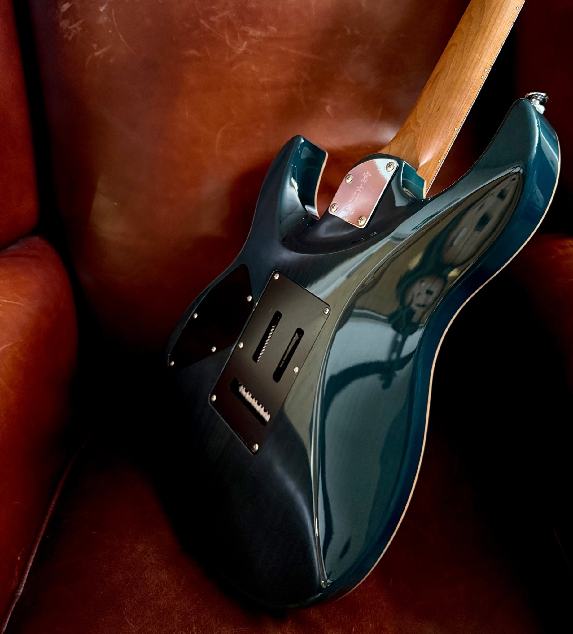 FGN Expert Odyssey, Emerald Ocean Burst Electric Guitar - Richards Guitars Of Stratford Upon Avon