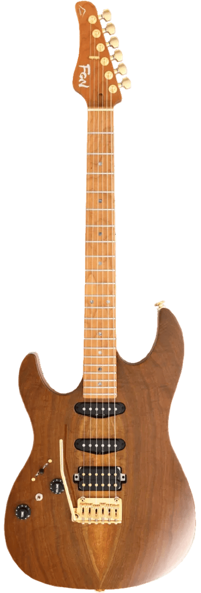 FGN Guitars Expert Odyssey, Vintage Natural Left Handed Electric Guitar - Richards Guitars Of Stratford Upon Avon