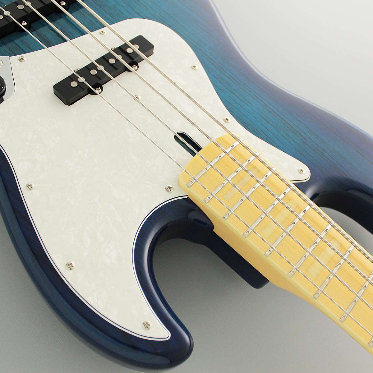FGN Guitars Neoclassic JB 100M Ash See Thru Blue Burst - Richards Guitars Of Stratford Upon Avon