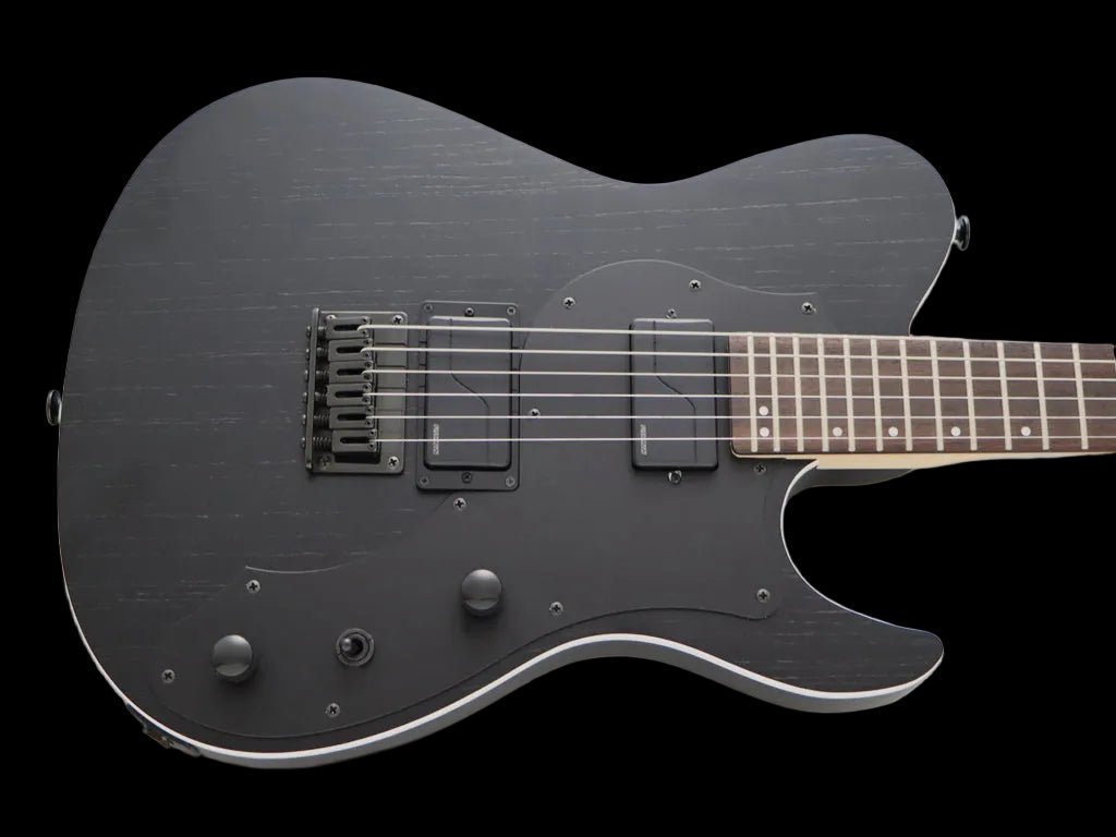 FGN J Standard Iliad, JIL3ASHDE664R Open Pore Black Electric Guitar - Richards Guitars Of Stratford Upon Avon