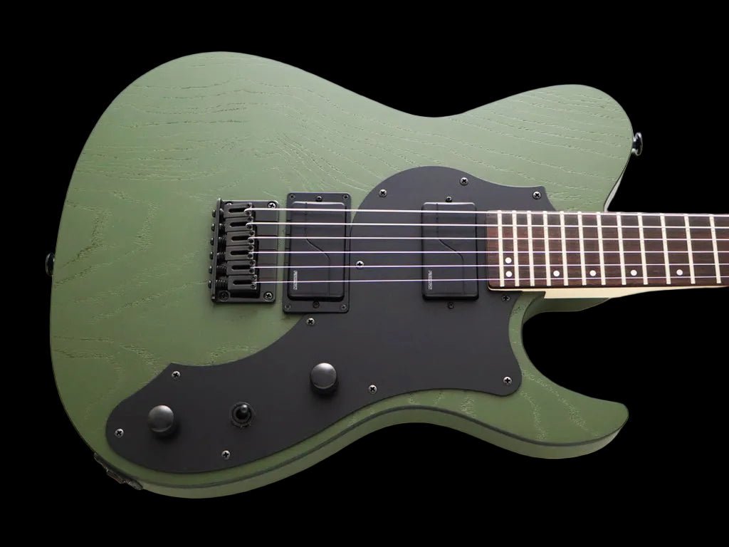FGN J Standard Iliad, JIL3ASHDE664R Open Pore Olive Green Electric Guitar - Richards Guitars Of Stratford Upon Avon