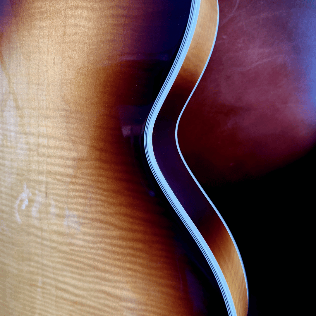 FGN Masterfield MFA FP (Custom Pro Exclusive) Jazz Burst, Archtop Electric Guitar - Richards Guitars Of Stratford Upon Avon