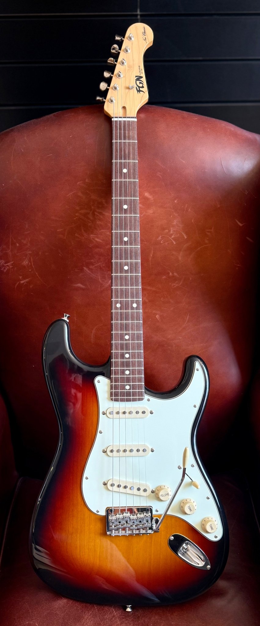 FGN Neoclassic NST200RAL, Alder Vintage Sunburst Electric Guitar - Richards Guitars Of Stratford Upon Avon