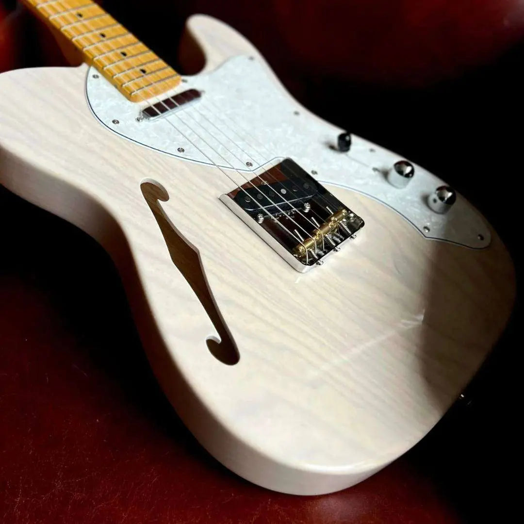 ギター FGN Telecaster neo classic FGN Neoclassic TE 100M Ash Thinline White Blonde - Richards Guitars Of