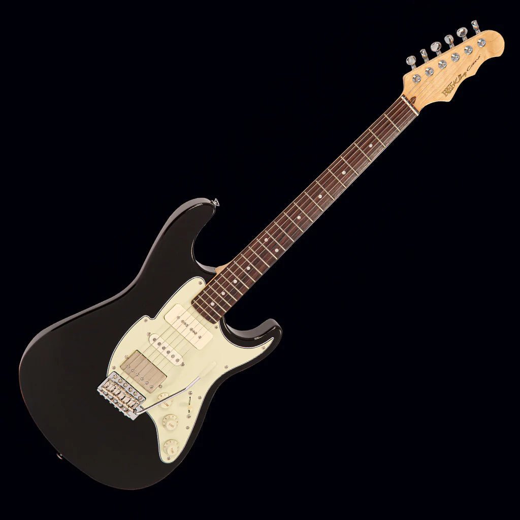 FRET KING CORONA CLASSIC GUITAR - GLOSS BLACK (Includes Our £85 Pro Setup Free) - Richards Guitars Of Stratford Upon Avon