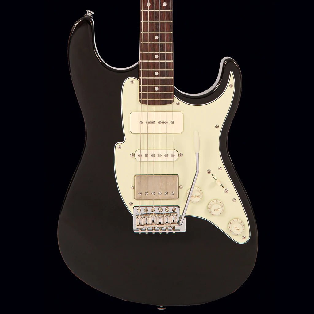FRET KING CORONA CLASSIC GUITAR - GLOSS BLACK (Includes Our £85 Pro Setup Free) - Richards Guitars Of Stratford Upon Avon