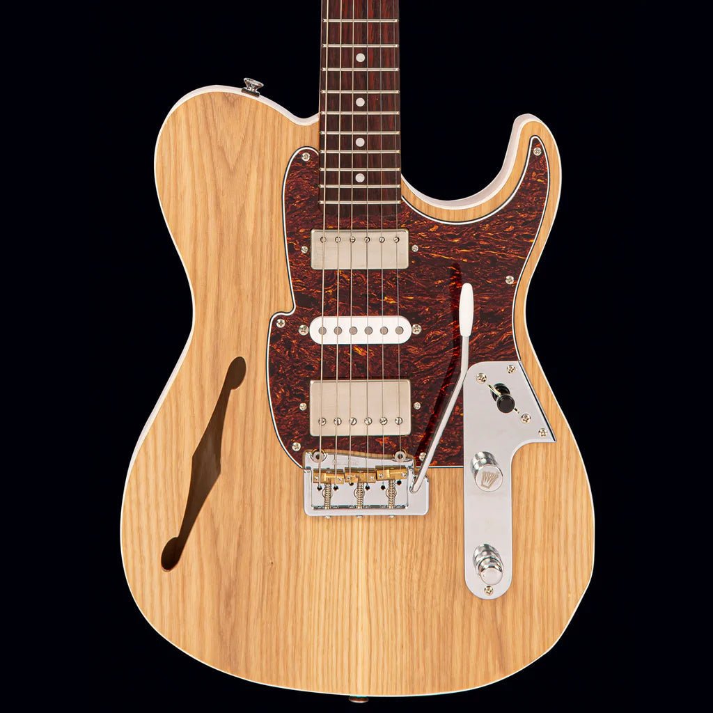 FRET KING COUNTRY SQUIRE SEMITONE DELUXE - NATURAL ASH (Includes Our £85 Pro Setup Free) - Richards Guitars Of Stratford Upon Avon