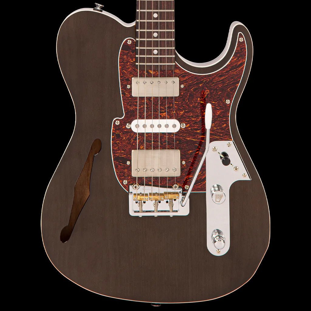 FRET KING COUNTRY SQUIRE SEMITONE DELUXE - THRU BLACK (Includes Our £85 Pro Setup Free) - Richards Guitars Of Stratford Upon Avon