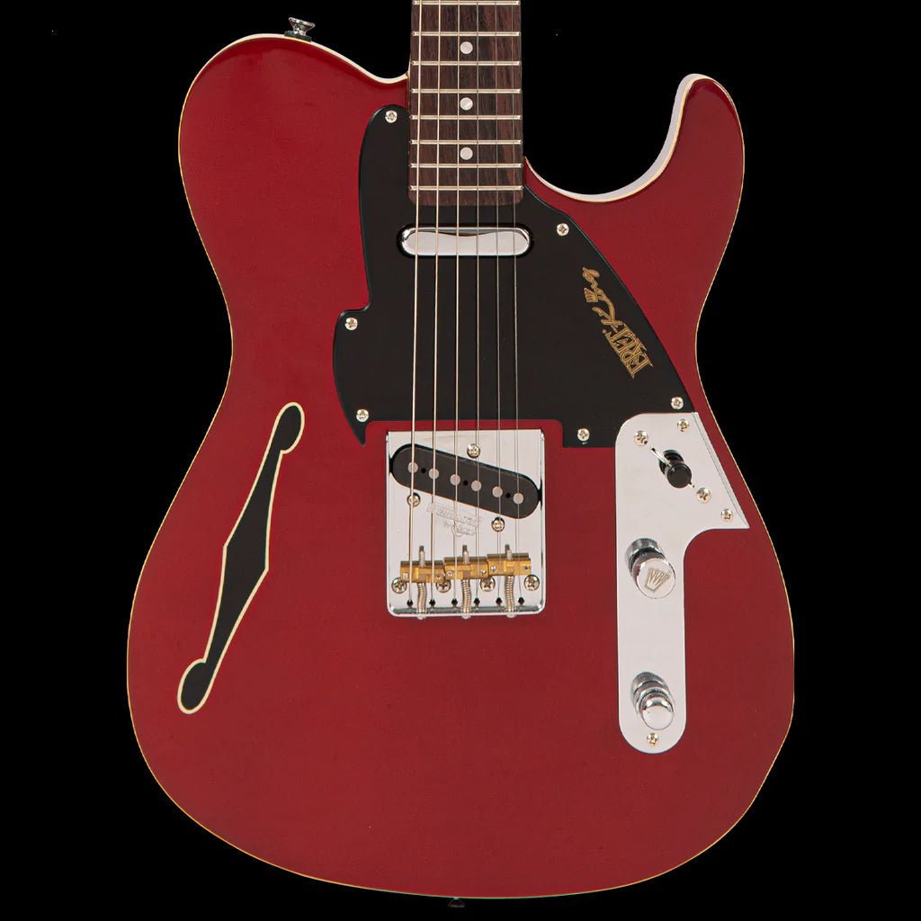 FRET KING COUNTRY SQUIRE STEALTH - CANDY APPLE RED (Includes Our £85 Pro Setup Free) - Richards Guitars Of Stratford Upon Avon