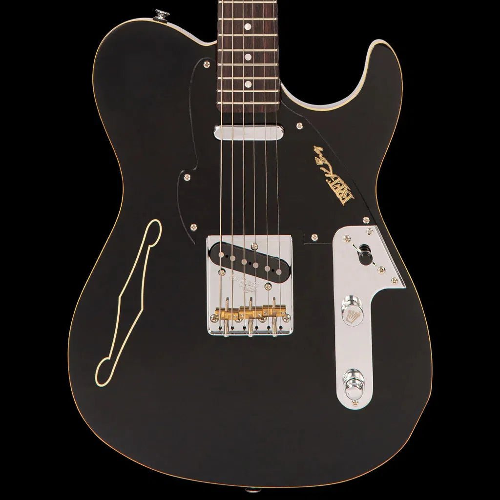 FRET KING COUNTRY SQUIRE STEALTH - GLOSS BLACK (Includes Our £85 Pro Setup Free) - Richards Guitars Of Stratford Upon Avon