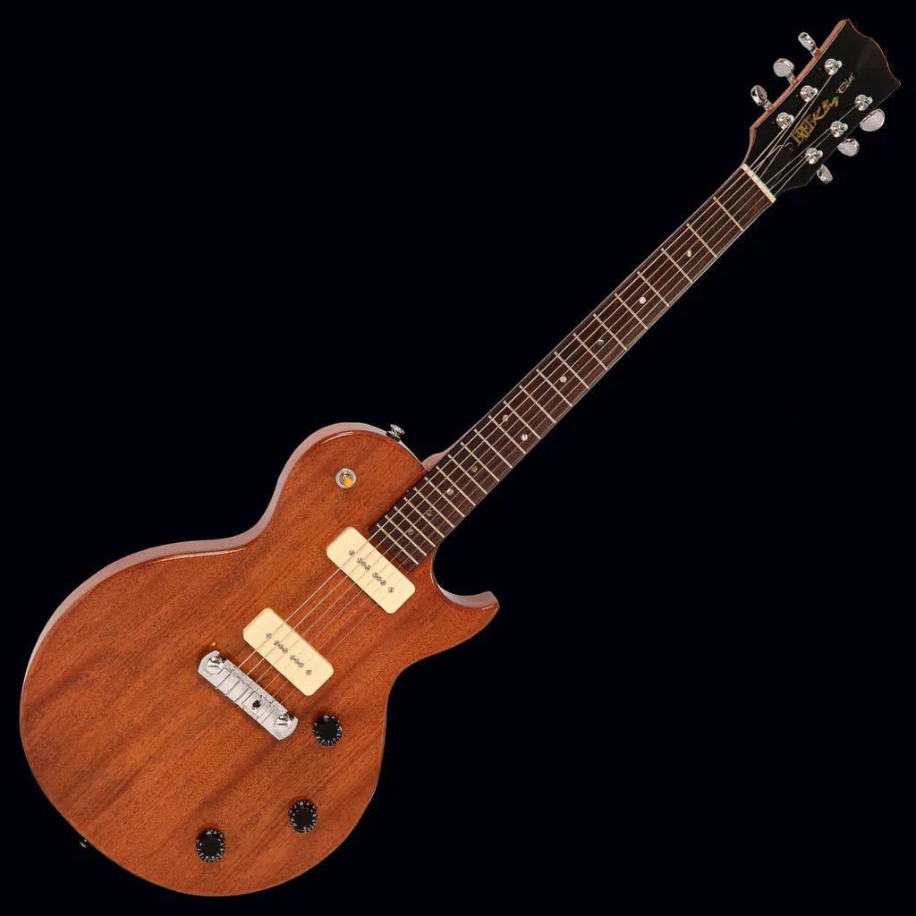 FRET KING ECLAT STANDARD GUITAR - NATURAL MAHOGANY (Includes Our £85 Pro Setup Free) - Richards Guitars Of Stratford Upon Avon