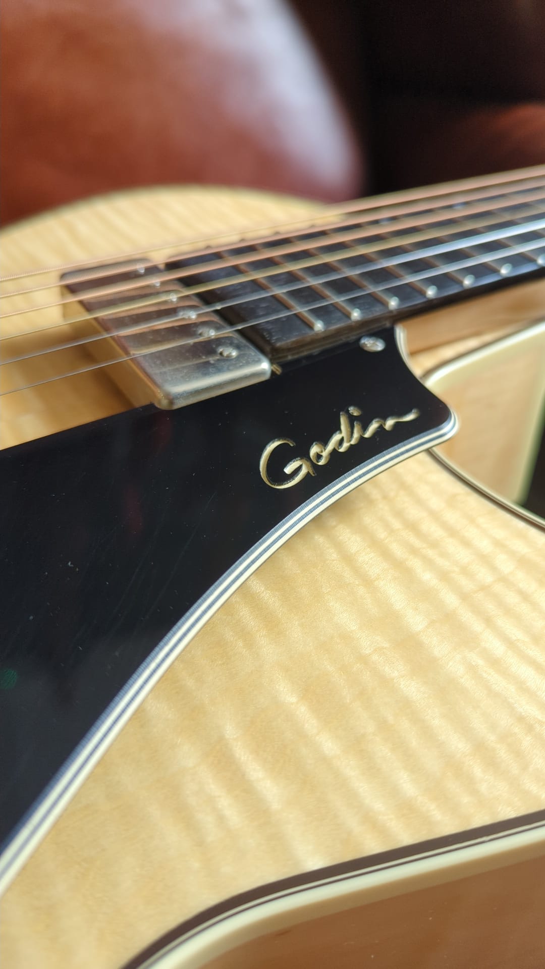 Godin 5th Avenue Jazz in Natural (Used) - Richards Guitars Of Stratford Upon Avon