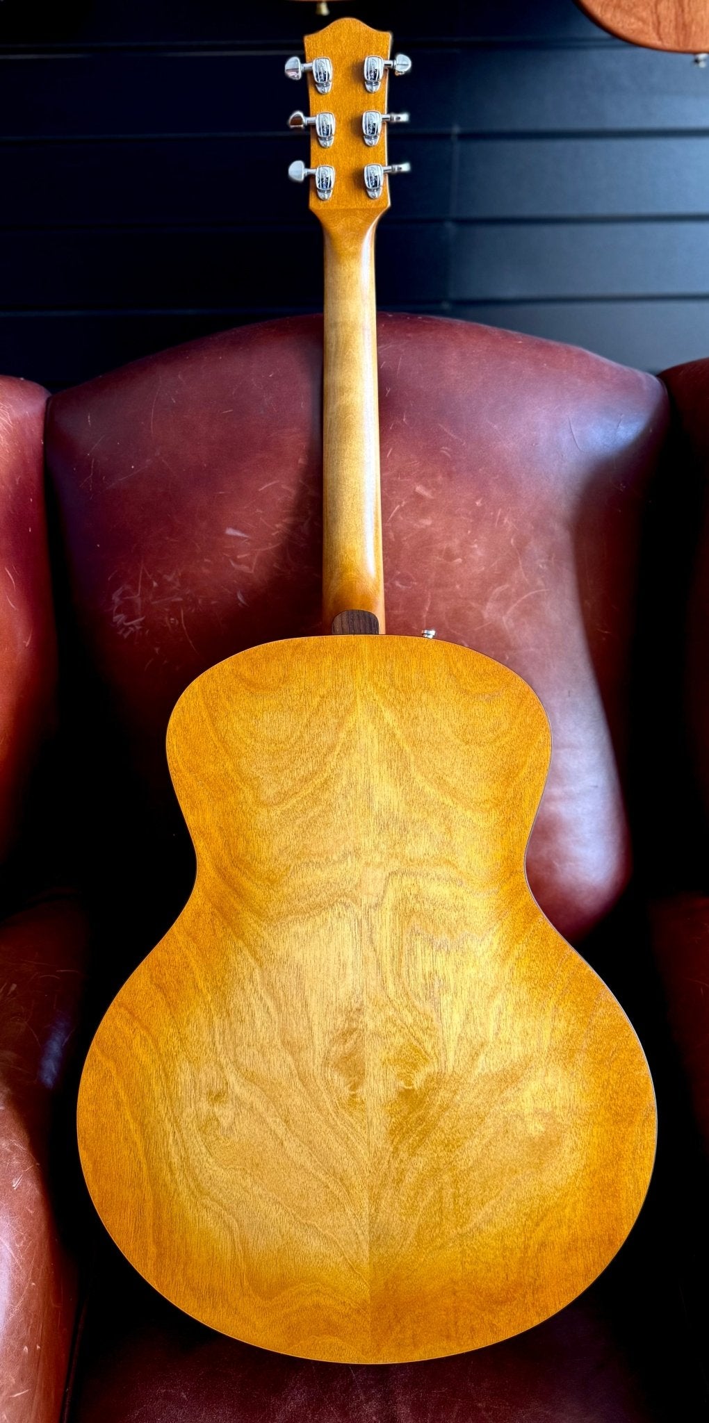 Godin 5th Avenue Jumbo P - Rail Semi - Acoustic Guitar ~ Harvest Gold - Richards Guitars Of Stratford Upon Avon